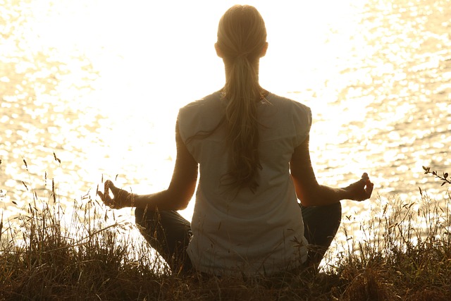 yoga meditate woman
