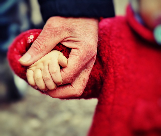 small child hand infant