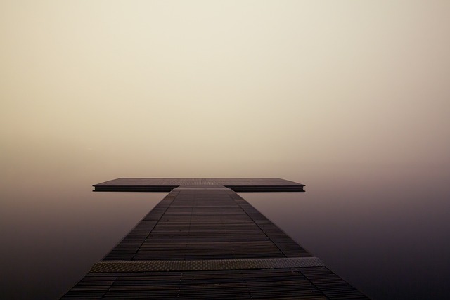 lake fog pier