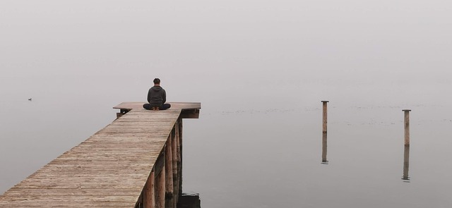 mood meditate lake