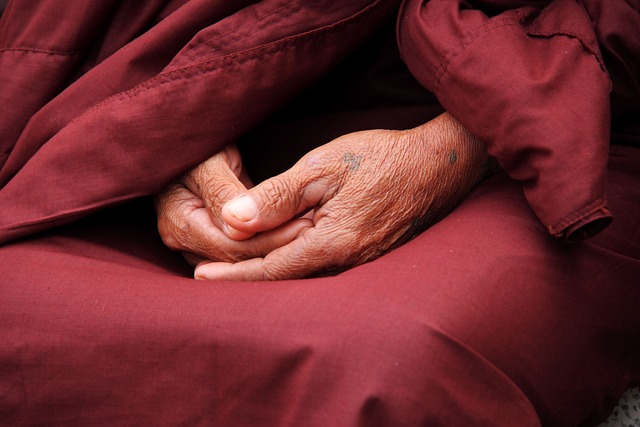 hands monk zen
